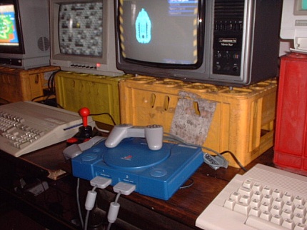 [Photo: Debugging PlayStation]