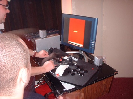 [Photo: MAME arcade controller]